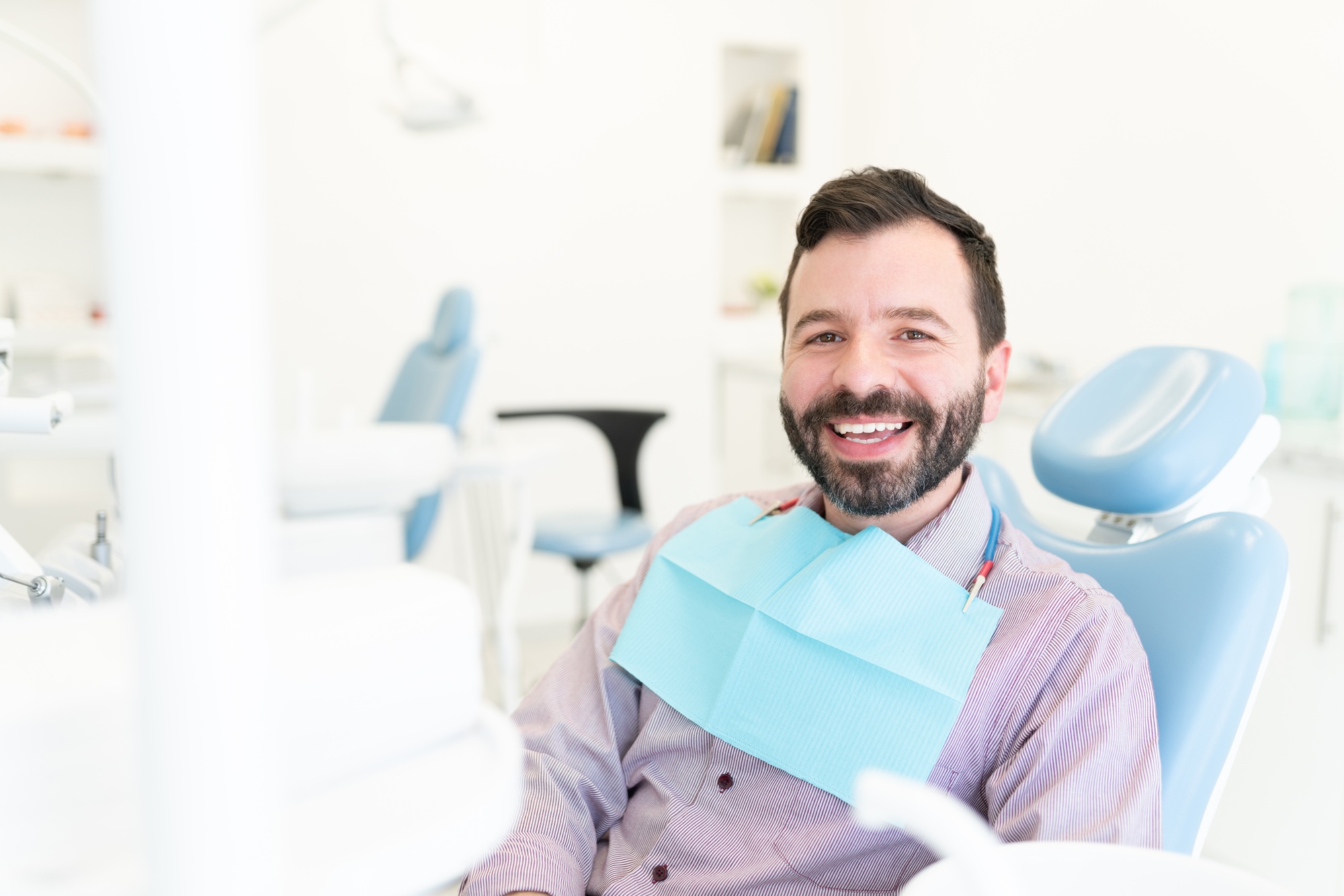 Patient Visiting Dentist For Checkup