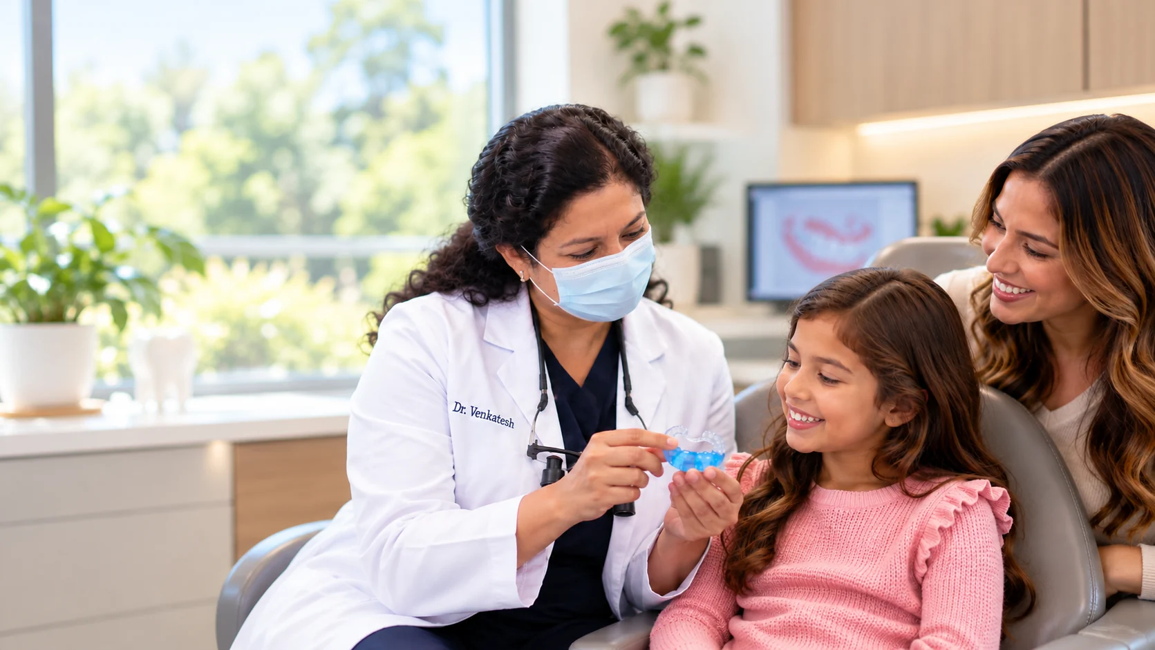 Consultation about oral appliance and airway care at Bright Smiles